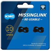 Kmc Missinglink 10R Dlc Black 2Pr (Re-Useable) Spares & Accessories